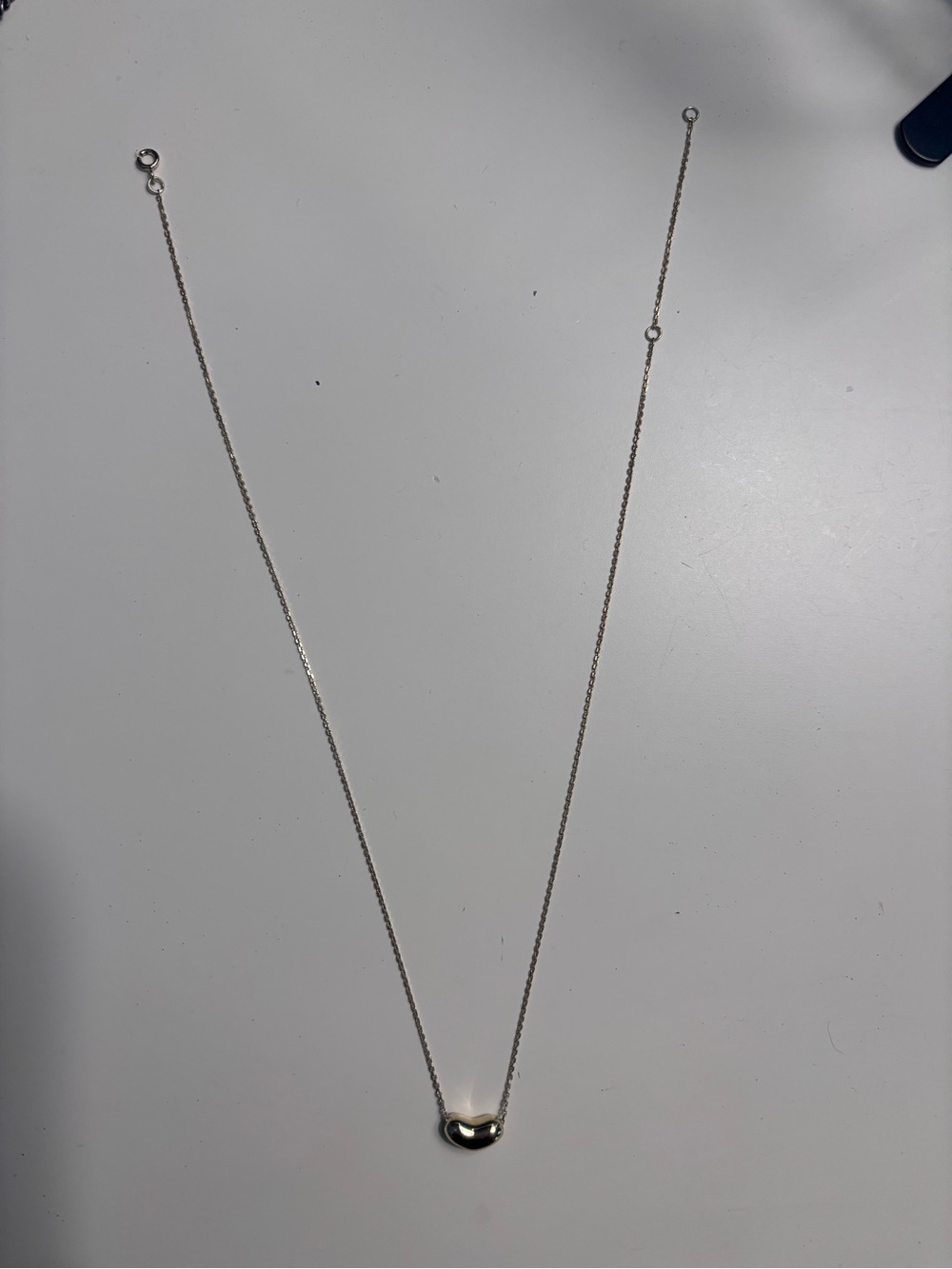 Delicate Gold Bean Pendant Necklace - Minimal Women's Jewelry